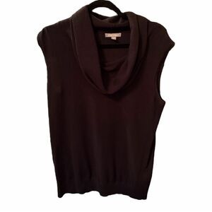 Roz & Ali Black Sleeveless Cowl Neck Sweater